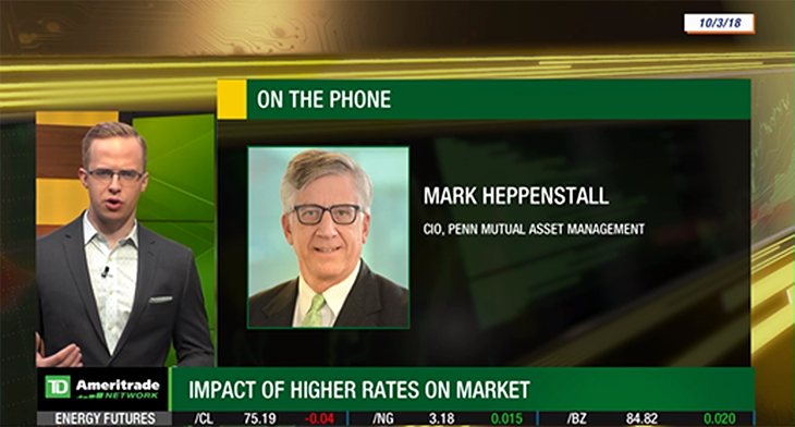 CIO Mark Heppenstall Discusses Impact of Higher Rates on the Market on TD Ameritrade Network’s “Morning Trade Live” Photo